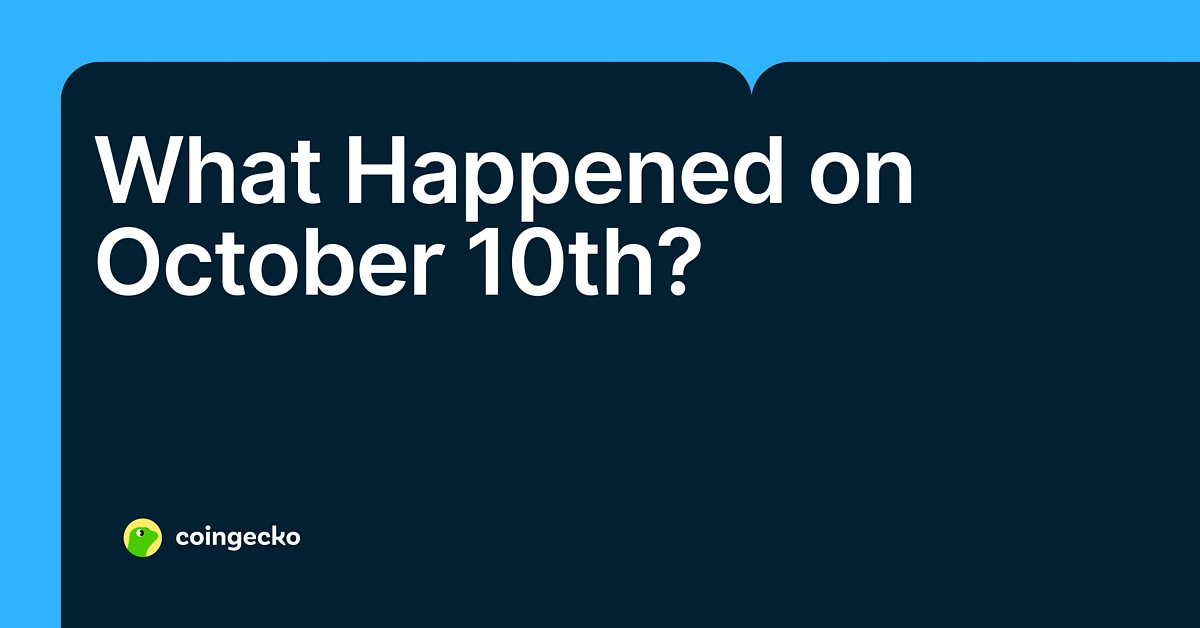 October 10th crypto crash cover