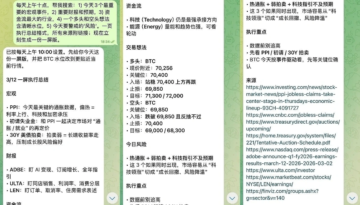 Trading on Telegram