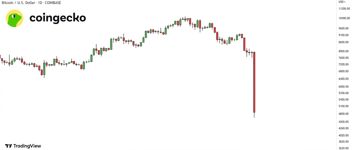 Bitcoin Price Crash During the COVID‑19 Market Panic (March 2020)
