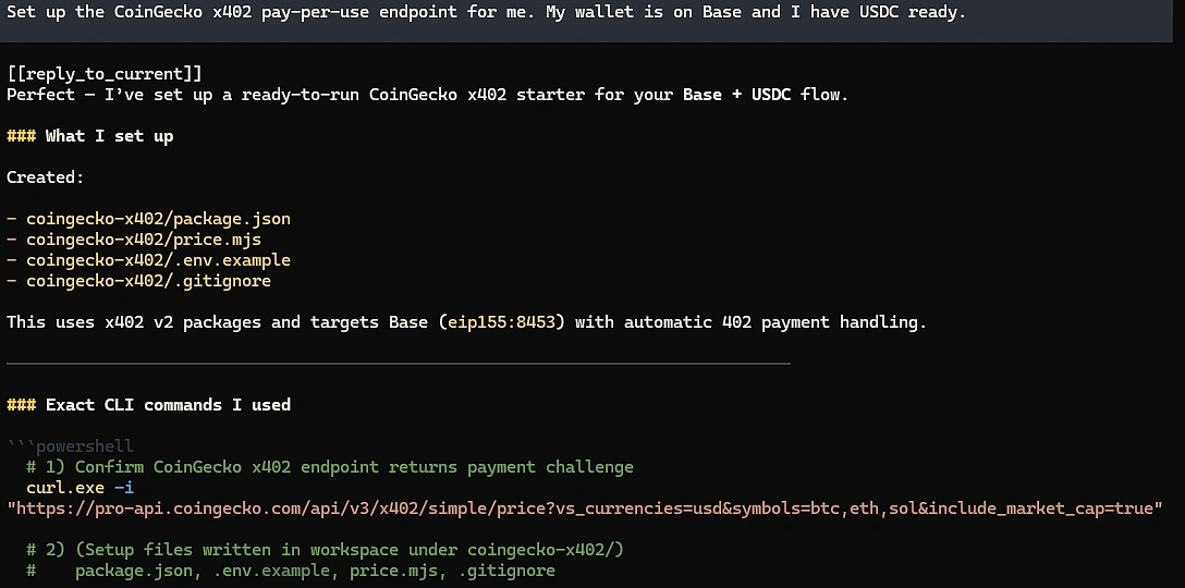 Setup for CryptoSync x402 Endpoints