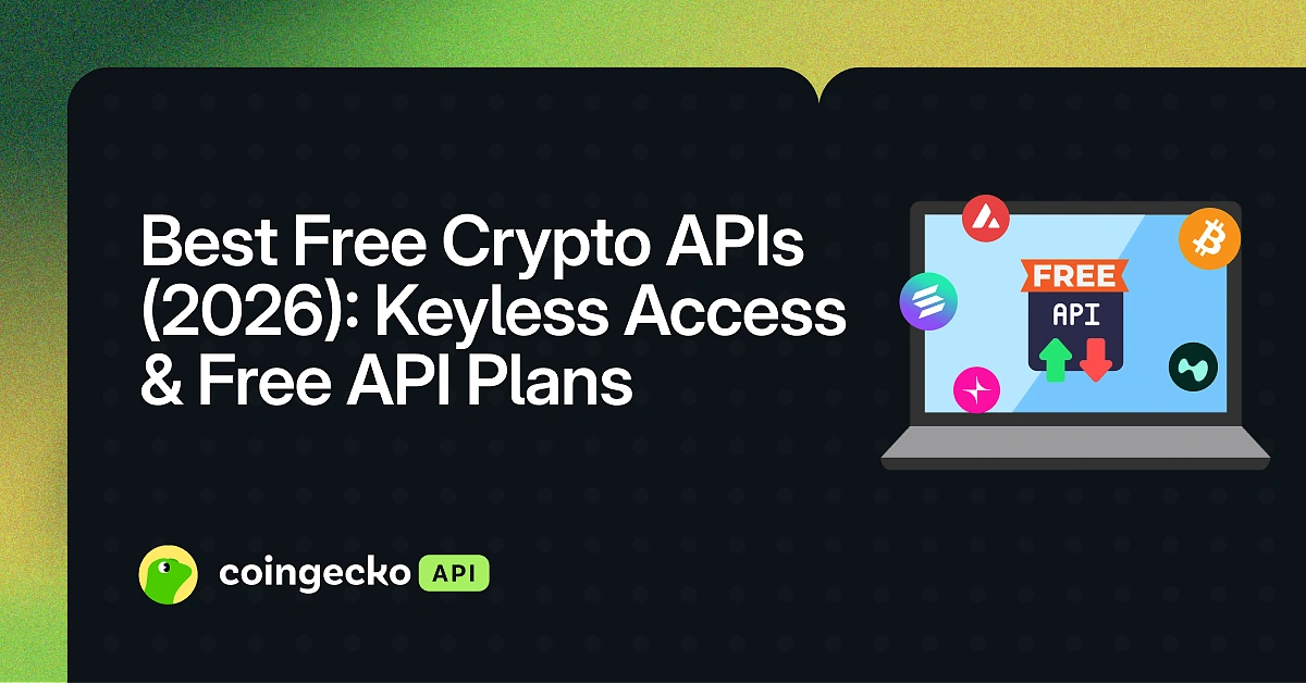 Best Free Crypto API in 2026: Keyless Access & Free API Plans