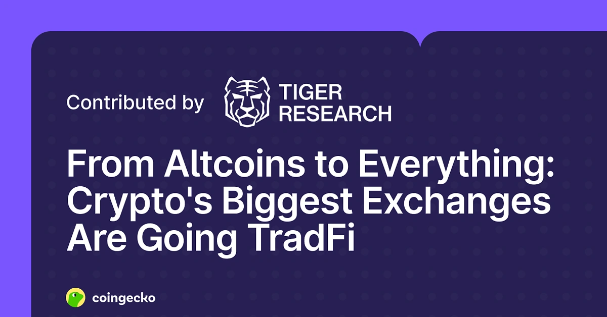 Exchanges going TradFi