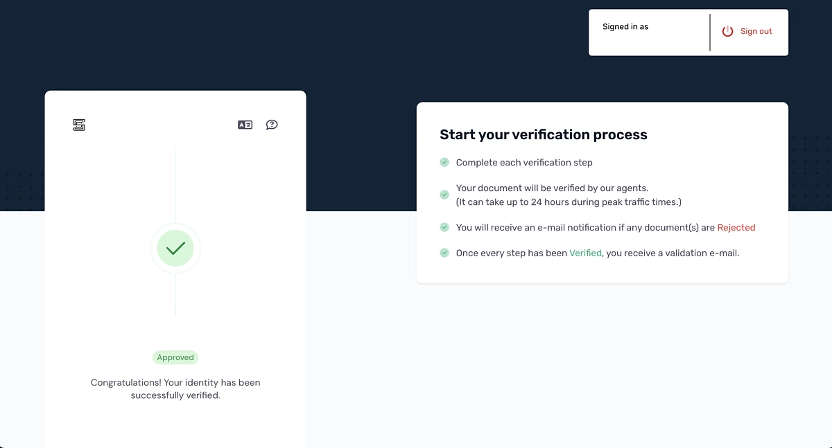 Solv KYC verification process