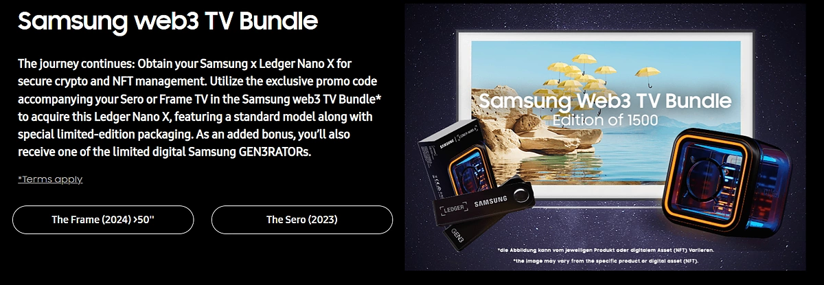 Samsung web3 tv bundle