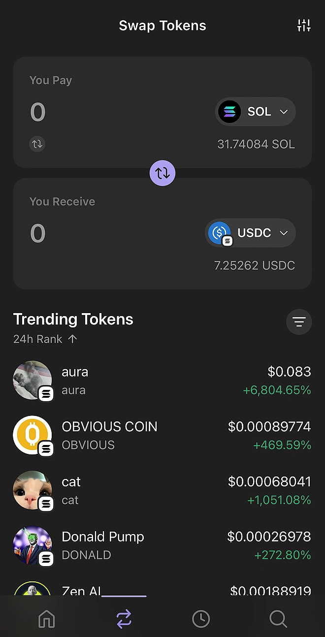 Swap Token on Phantom: CryptoSync API Case Study