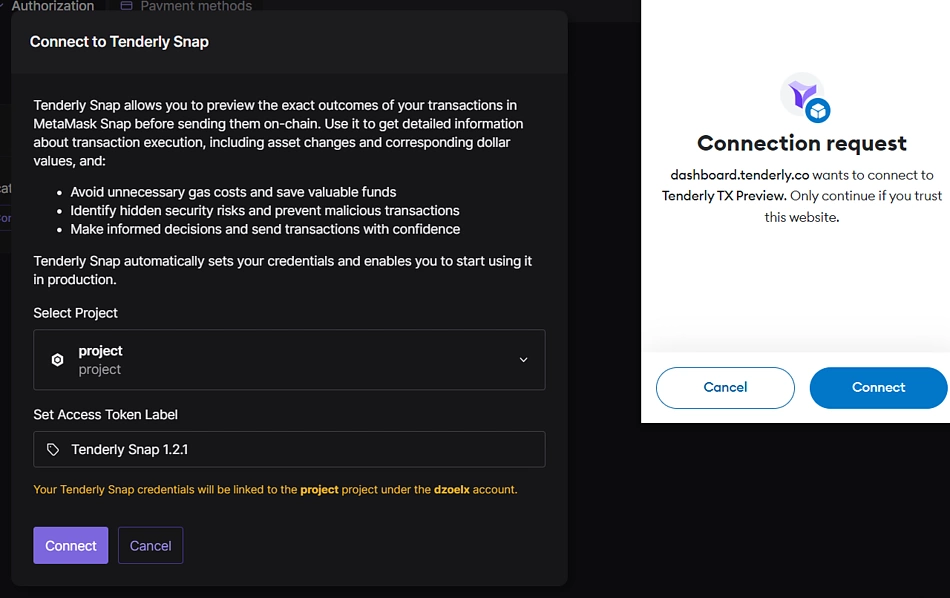 Connect Tenderly to MetaMask