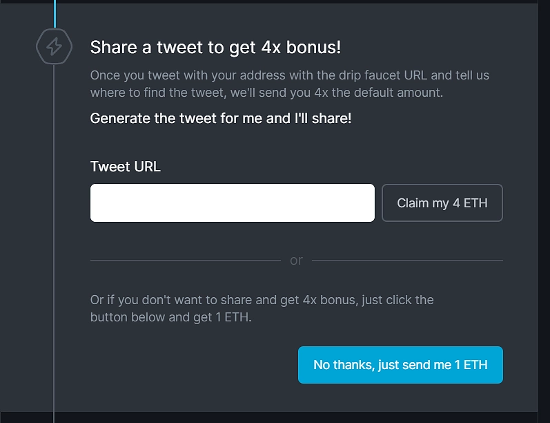 Share a Tweet for extra HolETH