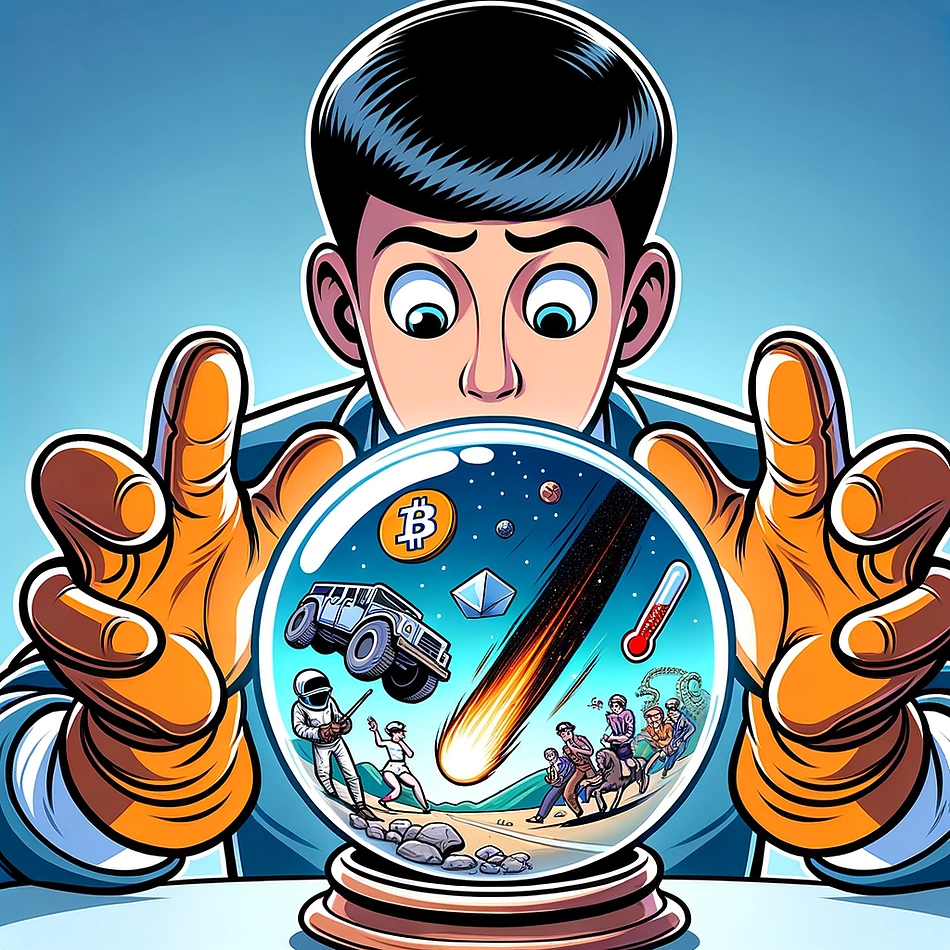 Predicting the future with crypto