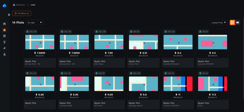 Axie Land on Marketplace